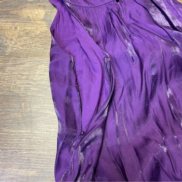 Mini Boden Girl's Sleeveless Purple Gold Embellishment Size 11-12Y Party Dress - Picture 10 of 10